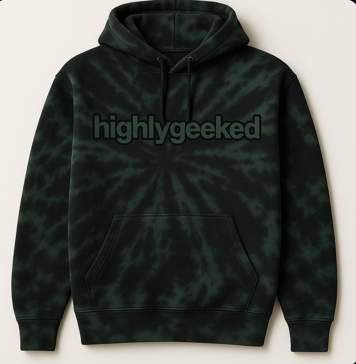 Tie die highlygeeked hoodie